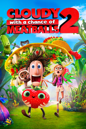 Cloudy with a Chance of Meatballs 2 2013 300MB Hindi Dual Audio Download HD Poster Download - Filmyzilla